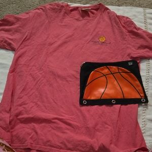 Simply Southern "Love Basketball" T-shirt And Badketball Pouch